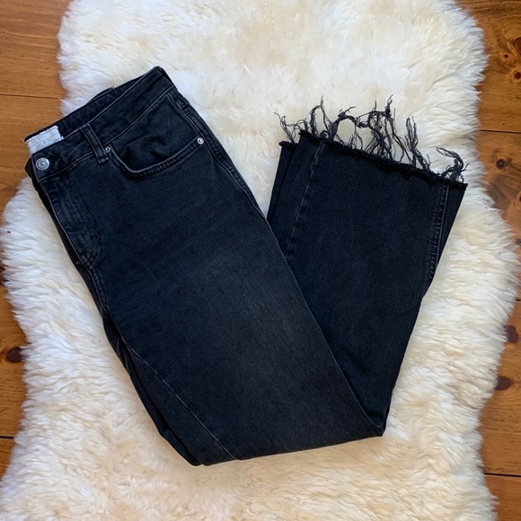 Free People Denim - Free People High Waisted Leg Cropped Jeans